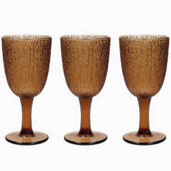 Набор бокалов для вина Tognana Glass Ambra коричневый