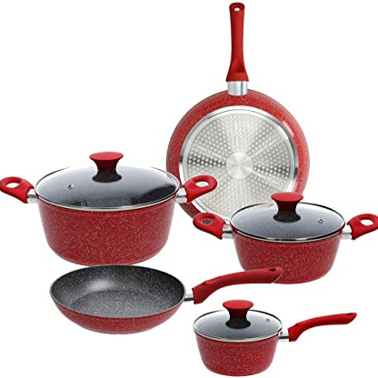 Набор кастрюль Tognana Grancucina Red Stone V979119REDS 8 пр