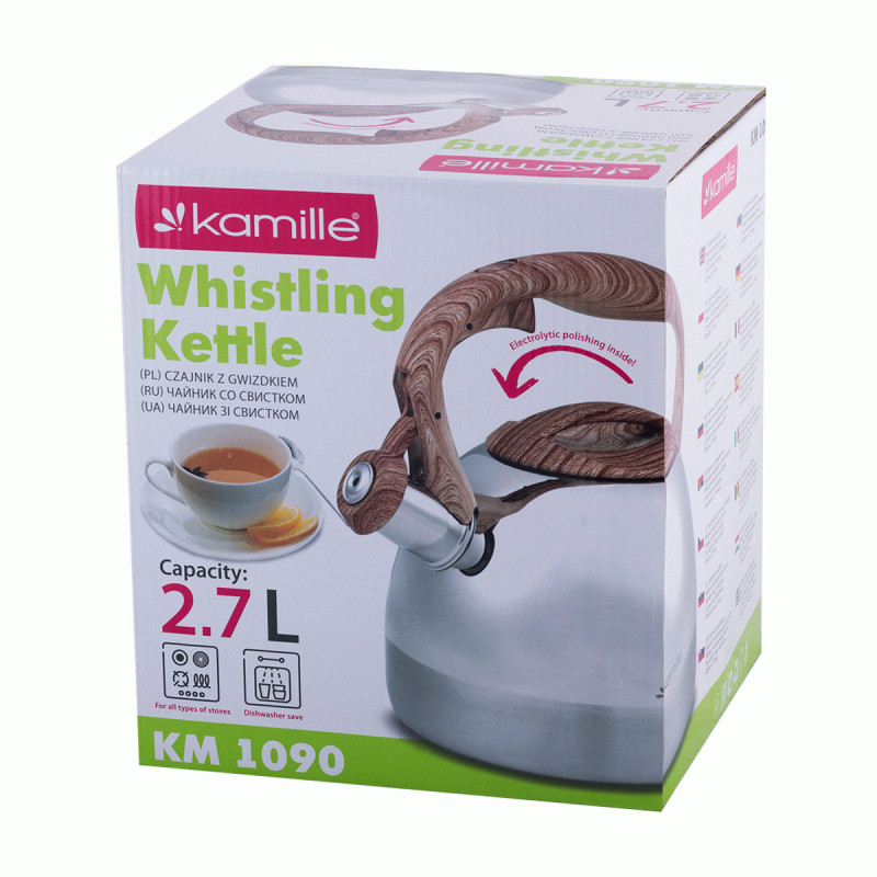 Чайник металлический Kamille KM-1090 2.7 л