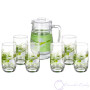 Набор кувшин + стаканы Luminarc Sofiane Green Vigne L2348