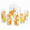 Набор кувшин + стаканы Luminarc Pop Flowers Orange P4342