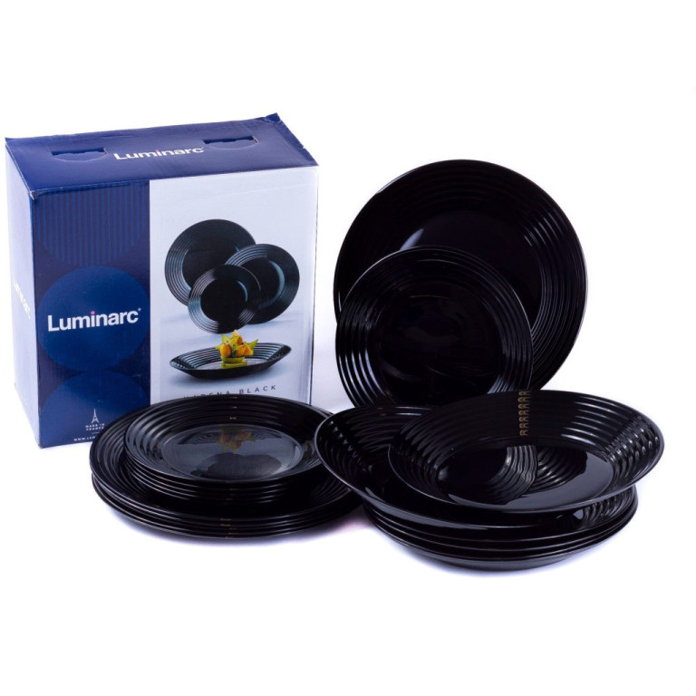 Столовый сервиз Luminarc Harena Black N5162 18 пр.