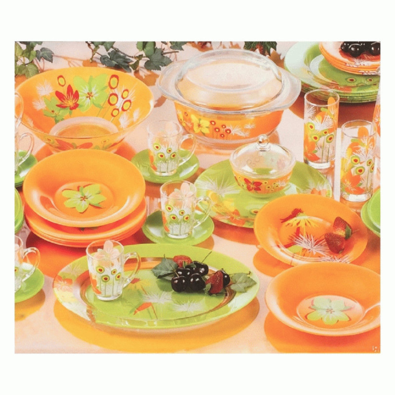 Столовый сервиз Luminarc Pop Flowers Mix N5207 46 пр