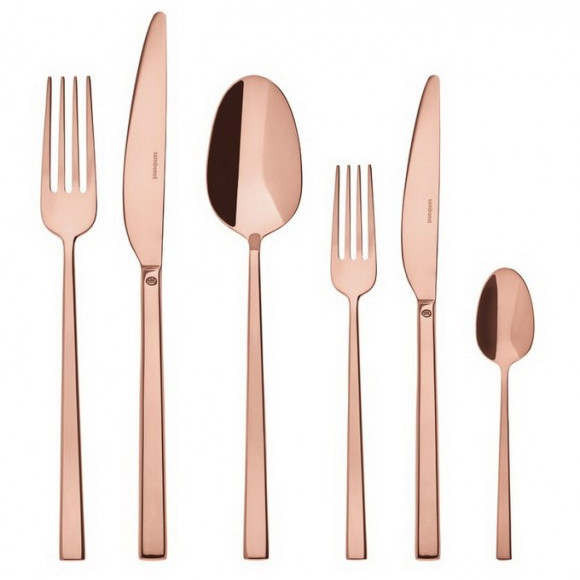 Набор столовых приборов Sambonet Rock PVD Copper 36 пр