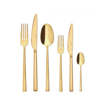 Набор столовых приборов Sambonet Rock PVD Gold 36 пр