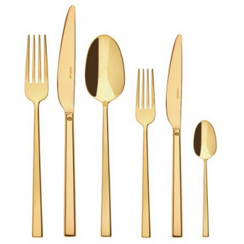 Набор столовых приборов Sambonet Rock PVD Gold 36 пр