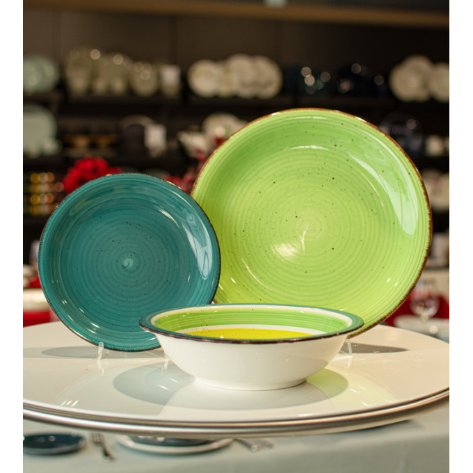 Столовый сервиз Tognana Louise Riga Verde LS170185672 18 пр