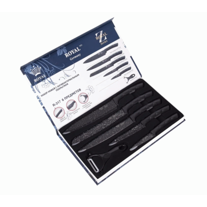 Набор ножей кухонных Royality Line RL-317