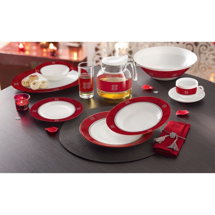 Столовый сервиз Luminarc Essence Alto Rubis N2517 45 пр