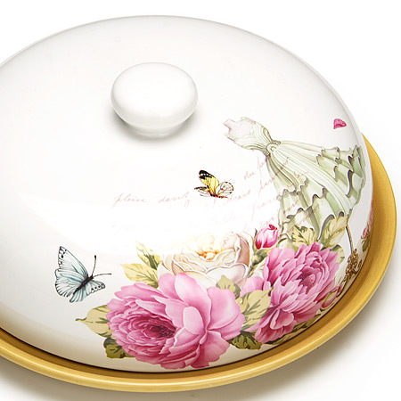 Блюдо для блинов "Пионы" Loraine LR 26410