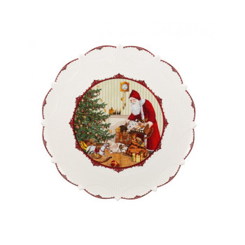 Блюдо круглое Villeroy & Boch Toys Fantasy "Санта приносит подарки" 14-8332-2241 42 см
