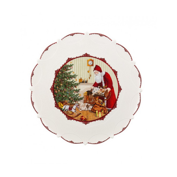 Блюдо круглое Villeroy & Boch Toys Fantasy "Санта приносит подарки" 14-8332-2241 42 см
