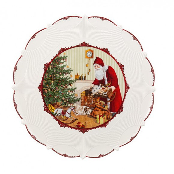 Блюдо круглое Villeroy & Boch Toys Fantasy "Санта приносит подарки" 14-8332-2241 42 см