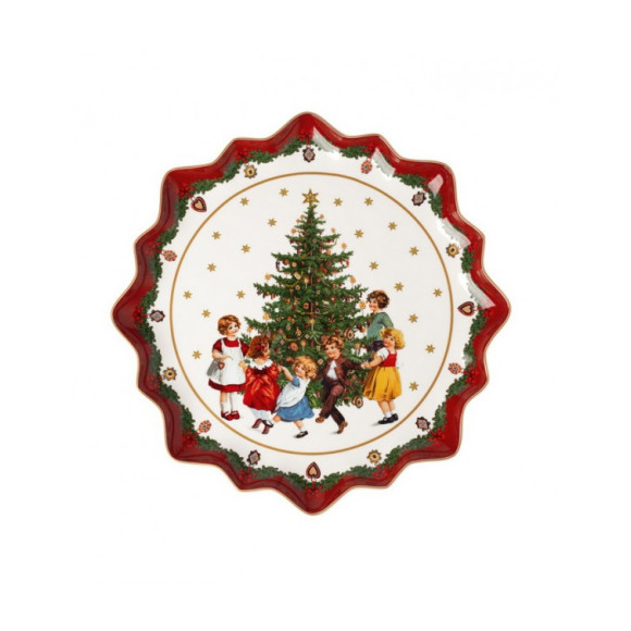Блюдо круглое Villeroy & Boch Toys Fantasy "Дети вокруг елки" 14-8332-2281 39 см