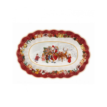 Блюдо овальное Villeroy & Boch Toys Fantasy "Санта и дети" 14-8332-2556 29х19 см
