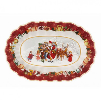 Блюдо овальное Villeroy & Boch Toys Fantasy "Санта и дети" 14-8332-2556 29х19 см