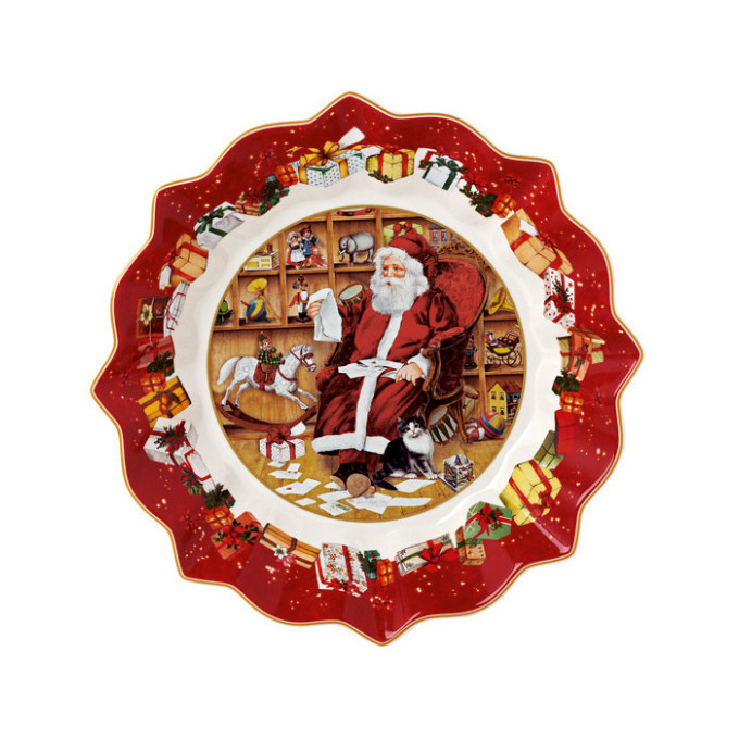 Салатник большой Villeroy & Boch Toys Fantasy "Санта и список подарков" 14-8332-3635 25 см