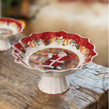 Блюдо на ножке Villeroy & Boch Toys Fantasy "Санта и список подарков" 14-8332-3601 25 см