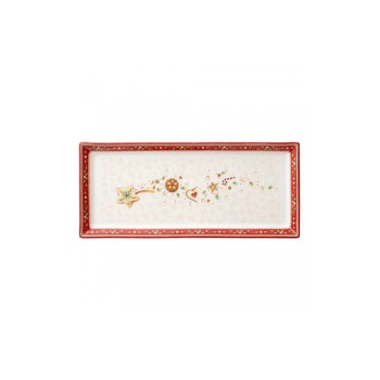 Блюдо для торта Villeroy & Boch Winter Bakery Delight узкое 14-8612-2797 39х17 см