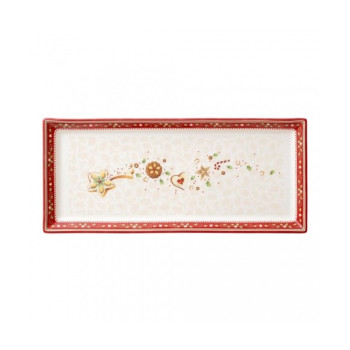 Блюдо для торта Villeroy & Boch Winter Bakery Delight узкое 14-8612-2797 39х17 см