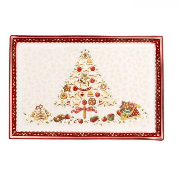 Блюдо для торта Villeroy & Boch Winter Bakery Delight 14-8612-2850 39х26,5 см