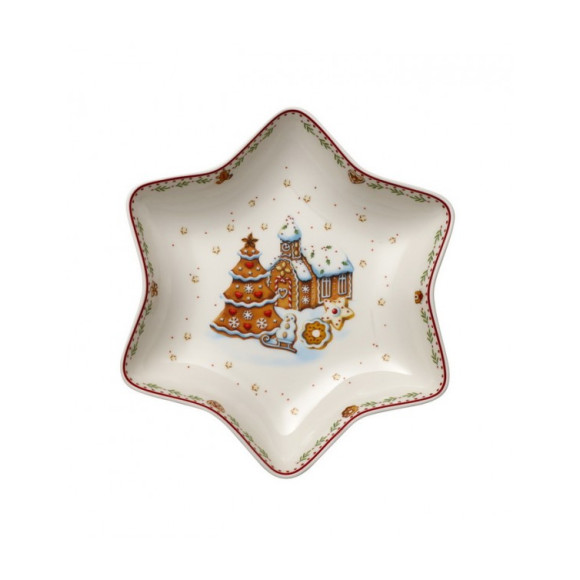 Салатник-звездочка Villeroy & Boch "Пряничная деревня" 14-8612-3770 24,5 см