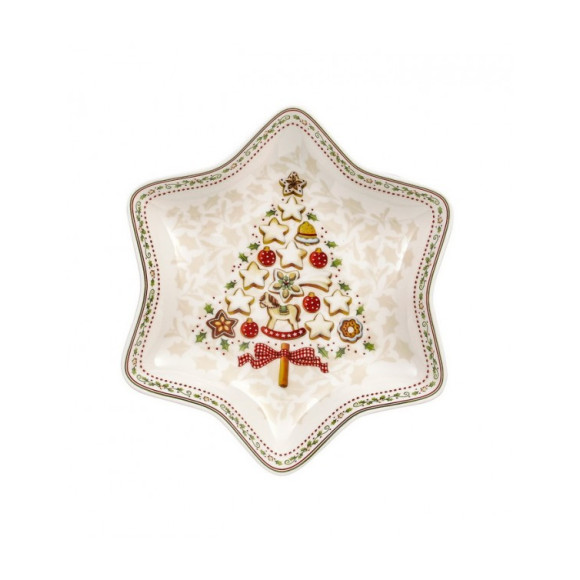 Салатник-звездочка Villeroy & Boch "Новогодняя елка" 14-8612-3776 24,5 см