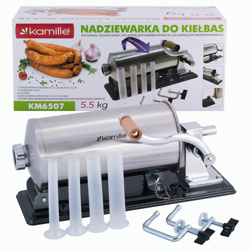 Шприц для начинения колбас Kamille 6507 5,5кг