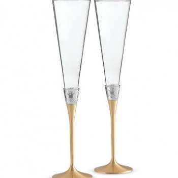 Набор бокалов для шампанского Wedgwood Vera Wang With Love Gold 40003664 2 шт