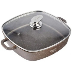 Жаровня со стеклянной крышкой Zeidan Z-501028 4,5 л