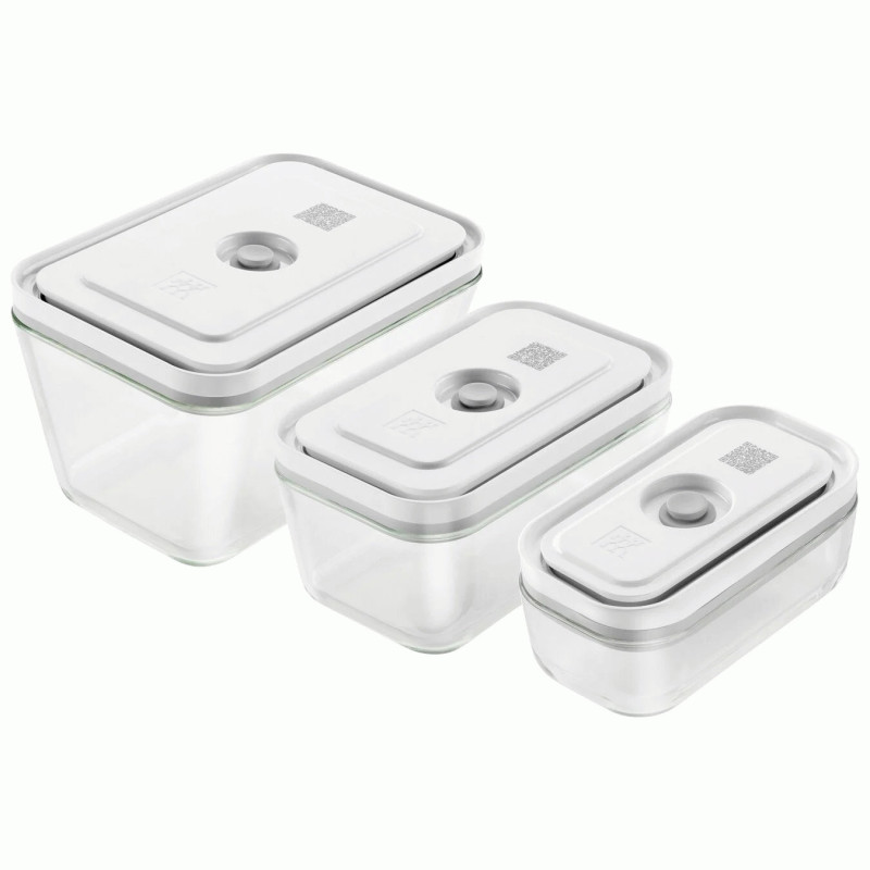 Набор стеклянных контейнеров для вакуумного хранения, размер S/M/L, Zwilling 36803-003 3 шт.