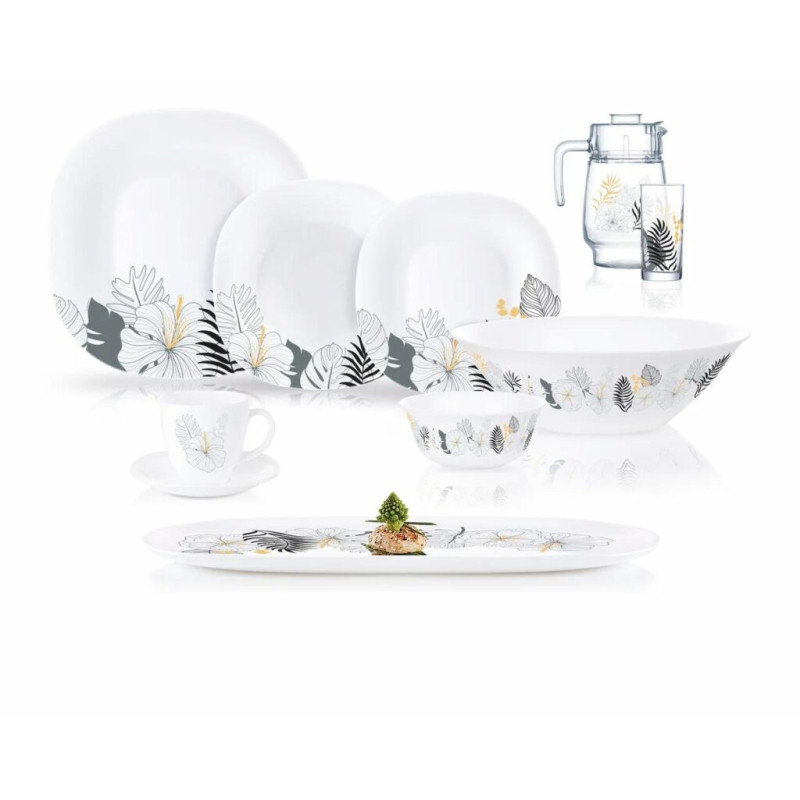 Столовый сервиз LUMINARC CARINE PALM SPRINGS P5878 46 пр.