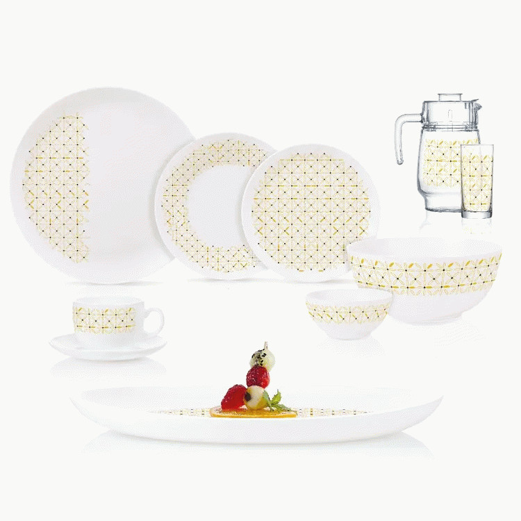 Столовый сервиз LUMINARCDIWALI CARINOSA GOLD Q7908 46 пр.