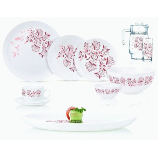 Столовый сервиз Luminarc Diwali Frescura Pink Q7907 46 пр.