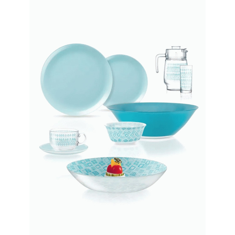 Столовый сервиз LUMINARC SIMPLY FANTASIYA TURQUOISE V2713 44 пр.