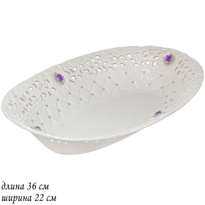 Блюдо овальное СЕВЕРНОЕ СИЯНИЕ Lenardi 110-135