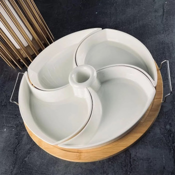 Менажница на подставке Lenardi BAMBOO 140-097