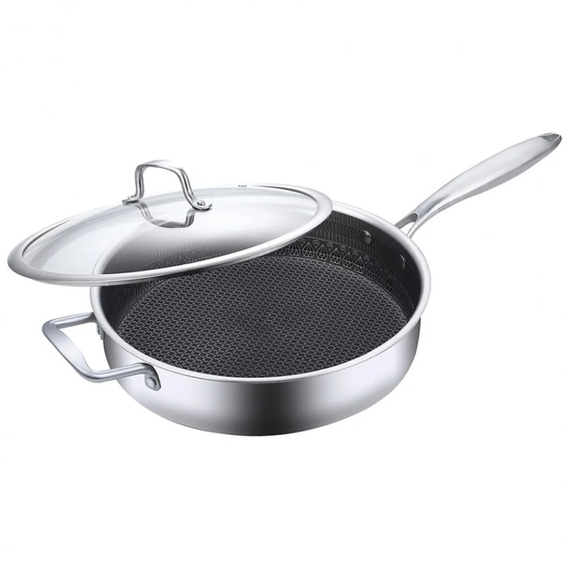 Вок с крышкой Zeidan Z-90237 30х9.5 см