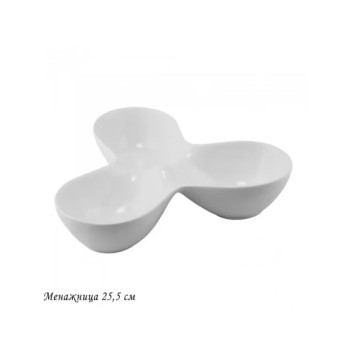 Менажница Lenardi BIANCO 118-052 25.5 см