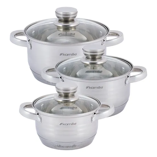 Набор кастрюль Kamille KM 4915 6 пр.