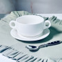 Бульонница с блюдцем Lenardi BIANCO 118-127 400 мл