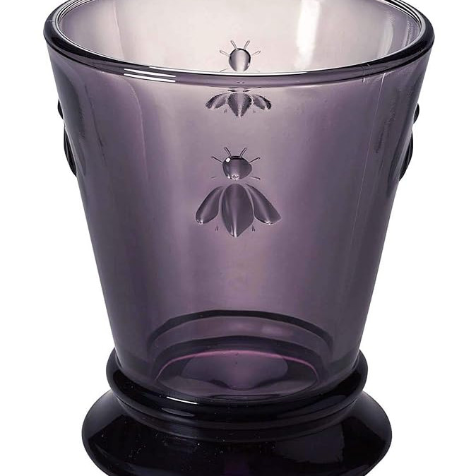 Бокалы с декором пчелы La Rochere ABEILLE AUBERGINE 612108 260 мл