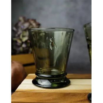 Бокалы с декором пчелы La Rochere ABEILLE VERT OLIVE 612197 260 мл