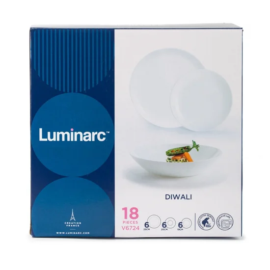 Столовый сервиз Luminarc DIWALI WHITE V6724 18 пр.