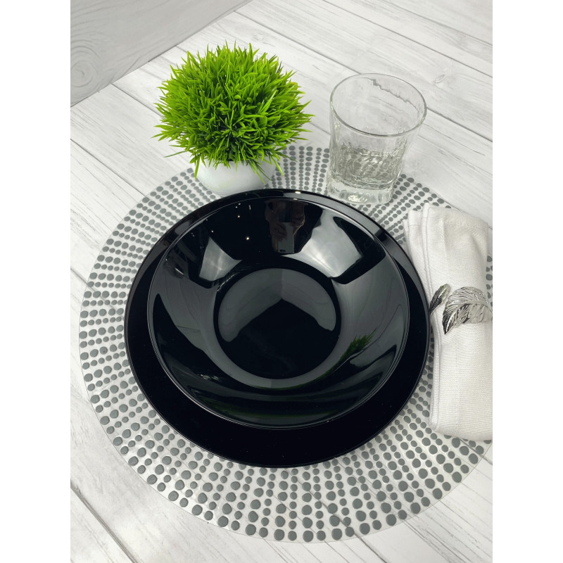 Набор столовый Luminarc ZELIE BLACK V3894 18 пр