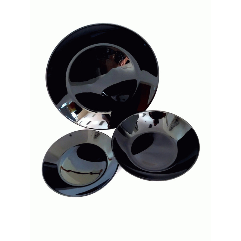 Набор столовый Luminarc ZELIE BLACK V3894 18 пр