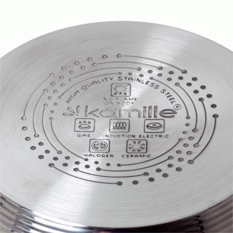 Набор посуды Kamille 4710S (ковш 1.8л; кастрюли 1.8л, 2.3л, 3.3л, 5.8л) 10 пр.