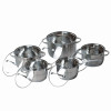 Набор посуды Kamille 4710S (ковш 1.8л; кастрюли 1.8л, 2.3л, 3.3л, 5.8л) 10 пр.
