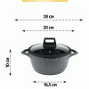 Набор посуды Royalty Line RC-1111BLC 11 пр.