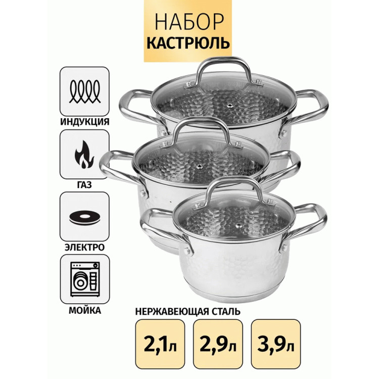 Набор посуды Royal chef RC-1202 6 пр.